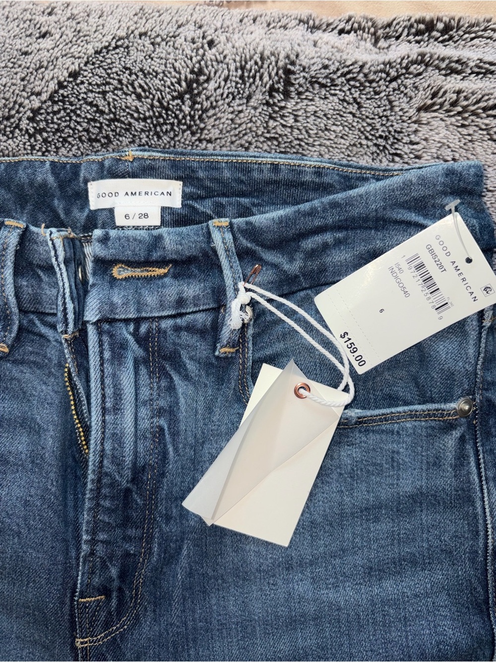 Good American High-Rise Dark Denim Women's Jeans
